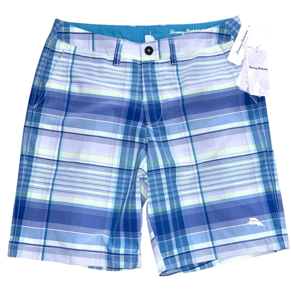 Tommy Bahama Mens 30 Cayman Mulina Madras 9-Inch‎ Board Shorts Swim Shorts NWT